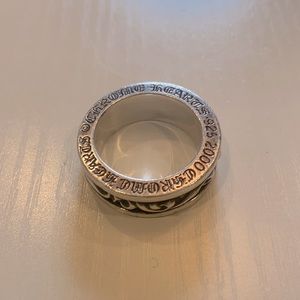 Vintage Chrome Hearts Spinner Scroll Ring